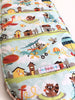 Waterproof bassinet liner that fits Uppababy Vista V2 with a cute Flyer Animals cotton fabric