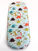 Waterproof bassinet liner that fits Uppababy Vista V2 with a cute Dinosaurs cotton fabric