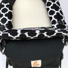 Ergobaby Ergo 360 Omni Compatible drool bib and dribble pads set. Padded and soft in a cotton black and white tile fabric- Mini Happy Me