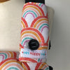 Ergobaby Teething Dribble bib and pads set in Cute Rainbow Fabric