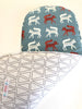 bassinet liner that fits Redsbaby Jive and Metro 2 & 3 - soft and padded - Foxes pattern