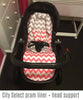Custom Order Reversible pram liner with head hugger - Baby Jogger City Select