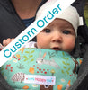 Drool bib only custom made for the ergobaby 360, 360 omni and breeze baby carrier.