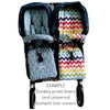 Bugaboo Donkey Duo pram liners- reversible, non slip, custom made and soft. These have the matching bumper bar covers added