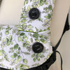 Ergobaby Ergo 360, 360 omni, Omni breeze compatible drool bib and pads set - made with white background with a lovely watercolour nature foliage print. Soft and padded