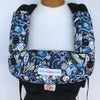 Ergobaby 360 Omni Compatible Padded teething dribble bib and drool pads set in a black interstellar fabric - Mini Happy Me