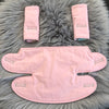 Baby Pink Reversible Teething Dribble Bib + Drool Pads Fits ERGO 360 OMNI- READY TO SHIP
