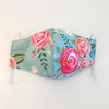 posies-aqua-cotton-fabric-face-mask-adult-and-child-sizes