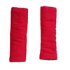 Red Reversible harness strap covers / shoulder pads