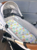 Custom order made to fit Bugaboo Buffalo Plus. Soft and padded bassinet liner - Reversible