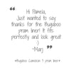 Bugaboo Cameleon 3 pram liner testimonial - happy customer